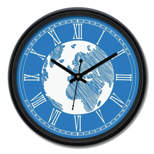 Image of Solimo 12inch Engineered Wood Wall Clock