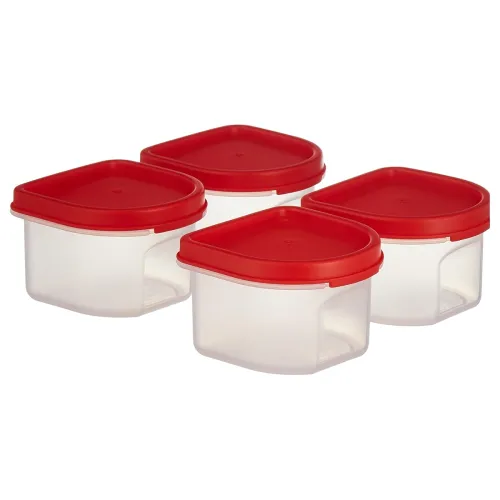 Image of Solimo 250ml Modular Storage Containers Set of 4 