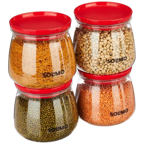 Image of Solimo 800ml Airtight Plastic Jar (SO4)