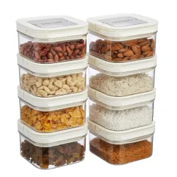 Solimo Airtight Plastic Storage Jar Set