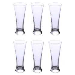 Solimo Beer Glass Set (6 pieces, 295ml)
