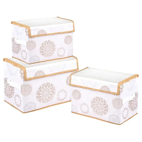 Image of Solimo Drawer Storage Box Set of 3