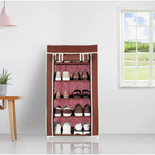 Image of Solimo Foldable Shoe Rack 5 layer