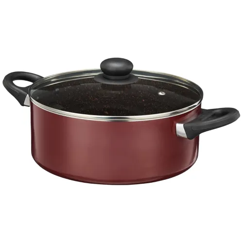 Image of Solimo Granite Non-Stick Casserole with Lid – 24 cm