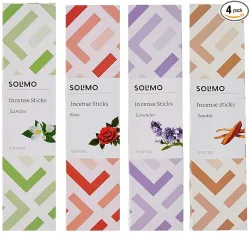 Solimo Incense Sticks | Multi-Fragrance | Pack of 4
