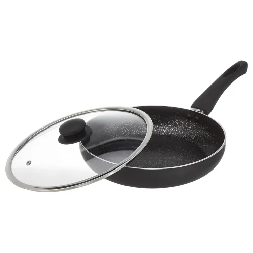 Image of Solimo Non Stick Pan With Glass Lid