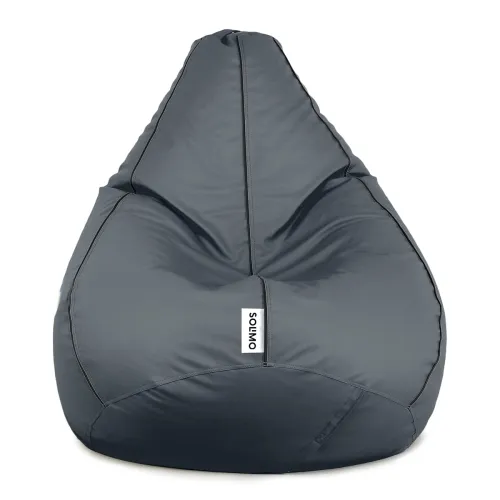 Image of Solimo Premium Faux Leather 3XL Bean Bag Grey