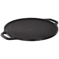 Solimo Pre-Seasoned Cast Iron 12-Inch Dosa Tawa