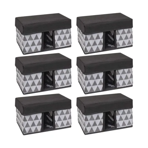 Image of Solimo Printed Fabric Rectangular Storage Box PO6