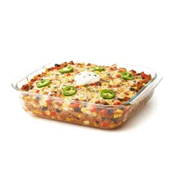 Solimo Rectangle Microwave Safe Baking Dish (900ml)