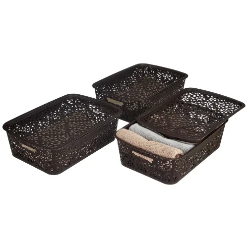 Image of Solimo Royal Multipurpose Storage Basket With Lid