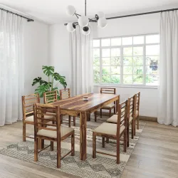 Solimo Sheesham Wood 8 Seater Dining Set