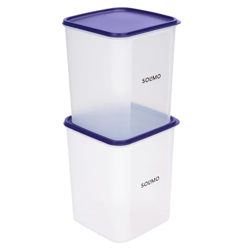 Image of Amazon Brand - Solimo Square Airtight Modular Storage Containers (SO2)
