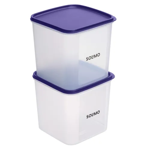 Image of Solimo Square Modular Plastic Storage Container SO2 (3.9 L)