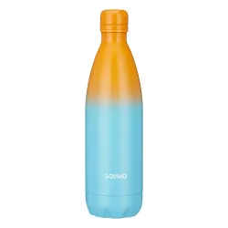 Amazon Brand - Solimo Stainless Steel Insulated Cola Dual Colour Bottle (1000ml) | Superior Durability | 100% Food-Safe 