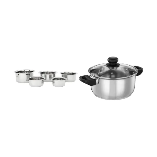 Image of Solimo Stainless Steel Kitchen Combo (6 Pcs)