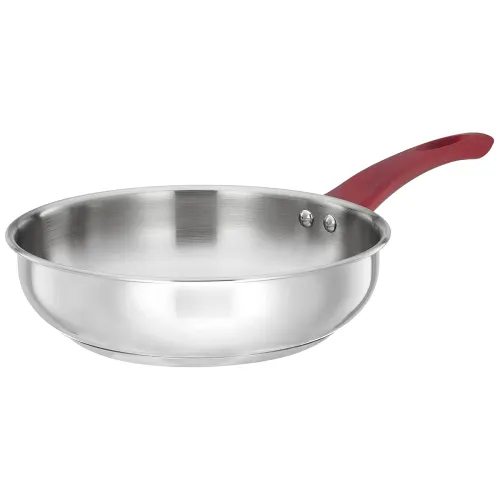 Image of Solimo Stainless Steel Heavy Bottom Fry Pan 