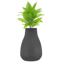 Amazon Brand - Solimo Flower Vase with Rust-Resistant Coating | Stylish and Easy-to-Clean Finish | Compact Design for Mo