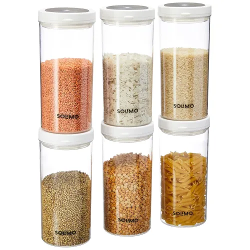 Image of Amazon Brand - Solimo Twist & Lock Plastic Container Set