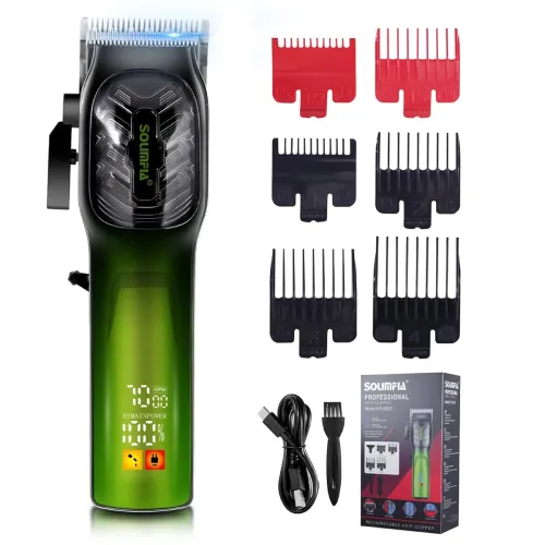 Image of SOLIMPIA HT-6037 Hair Clippers for Men Professional Cordless Hair Trimmer Beard