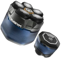 Solimpia Waterproof Magnetic Head Shaver (Blue)