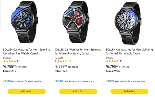 Image of SOLLEN Brand Watches @ Flat 58% Discount