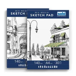 SOLO A4 Sketchpad- Pack of 2
