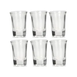 Somil Clear Shot Glass Set | 30ml Each | Pack of 6