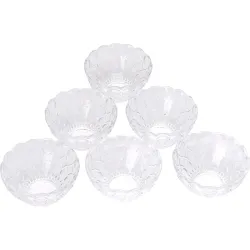 Somil Glass Snack/Vegetable Serving Bowl Set, 6 Pcs