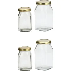 Somil Multipurpose Glass Jars (200ml) – Pack of 4