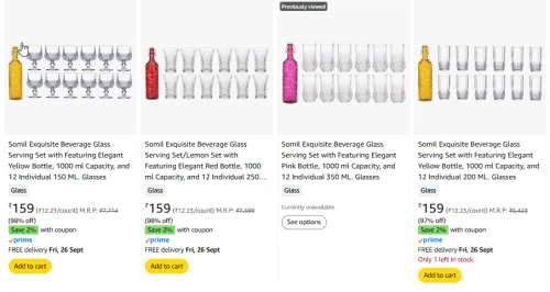 Image of Somil Party Type Bottle & Glass 12
