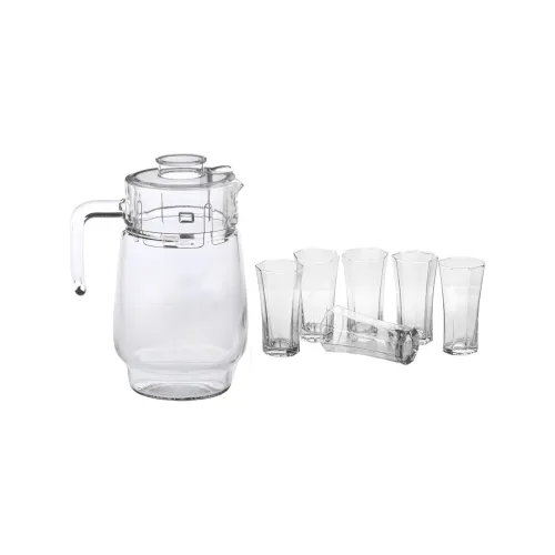 Image of Somil Transparent Jug & 6 Glasses Set (1750ml Jug)