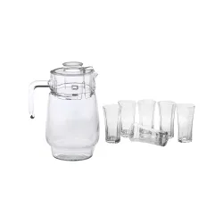 Somil Transparent Jug & 6 Glasses Set (1750ml Jug)