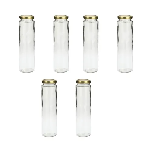 Image of Somil Versatile Transparent Glass Jar – Pack of 6