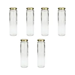 Somil Versatile Transparent Glass Jar – Pack of 6