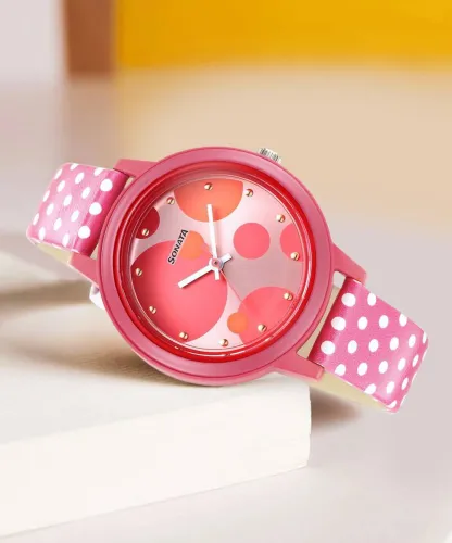 Image of Sonata 87036PL18W Women’s Analog Watch
