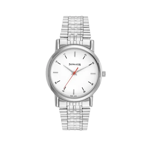 Image of Sonata Analog White Dial Men's Watch 