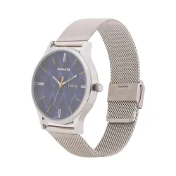 Sonata Knot Blue Dial Analog Watch for Men