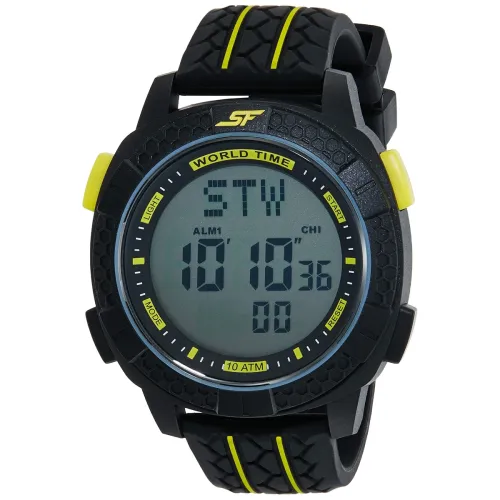 Image of Sonata Men Plastic Digital Black Dial Watch-Nl77058Pp01