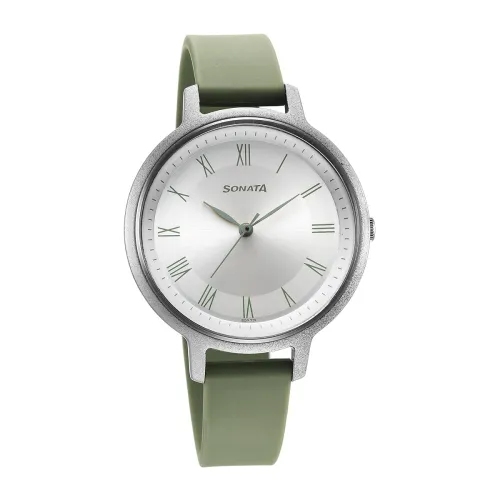 Image of Sonata Polyurethane Silver Dial Analog Watch
