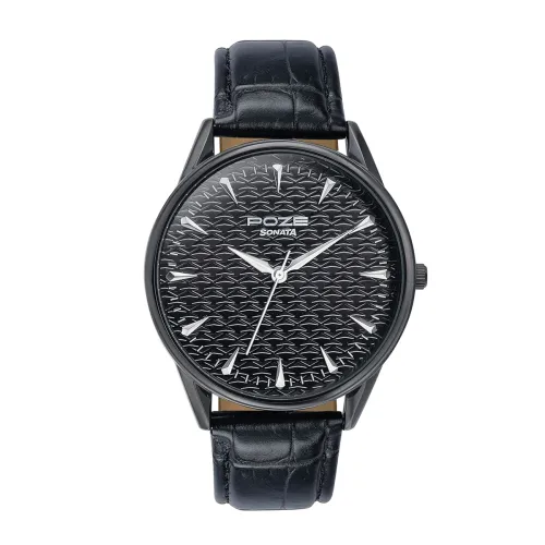 Image of Sonata Poze Black Dial Analog Watch