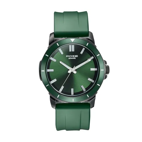 Image of Sonata Poze Drop 6 Quartz Olive Round Dial Men's Watch 