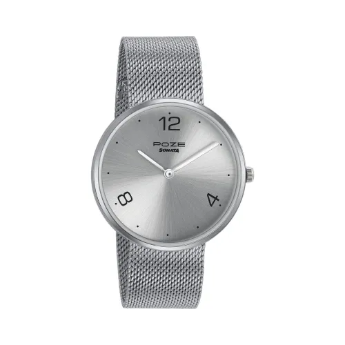 Image of Sonata Poze Quartz Analog Silver dial Metal Strap Watch 