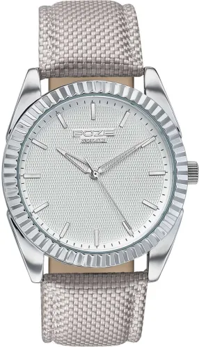 Image of Sonata Poze 7 White Dial Grey Leather Strap Strap Analog Watch - For Men SP70095SL02W