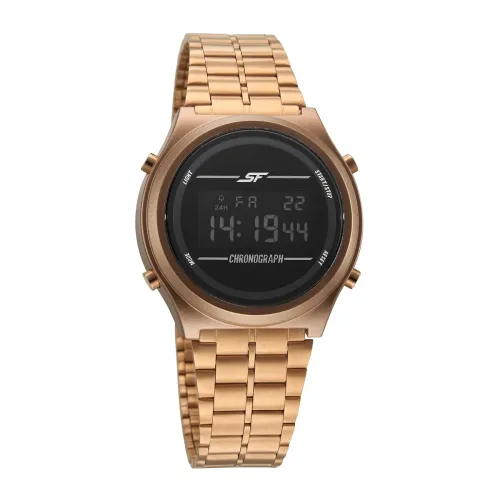 Image of Sonata SF Digital Watch Stainless Steel Strap Material Round Dial