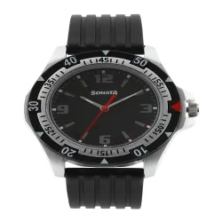 Sonata Sf Quartz Analog With Black Dial Watch For Men - Nt7930pp02