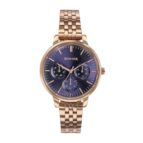 Image of Sonata Verve Quartz Analog Metal Strap Watch for Women 