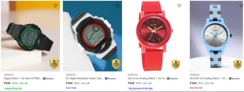 Image of Sonata Watches Starting at ₹499