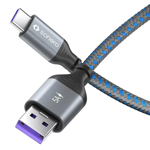 Image of Sonero® USB-C to USB-A Charging Cable, USB C Fast Charging Cable