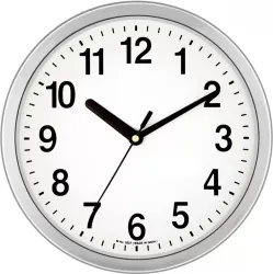 sonucollection Analog Wall Clock (Silver, With Glass)